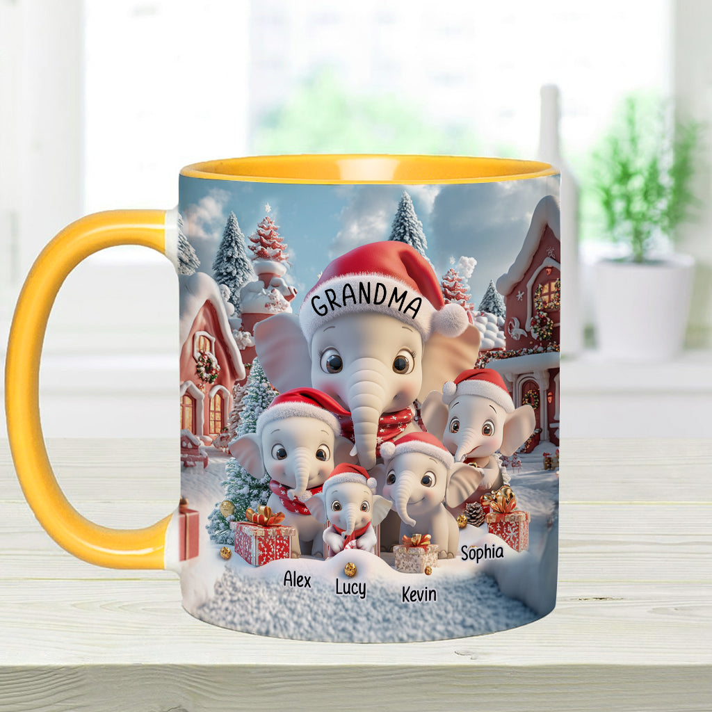 Beliebiger Titel: Niedlicher Elefant – Personalisierte Tasse mit Oma-Akzent