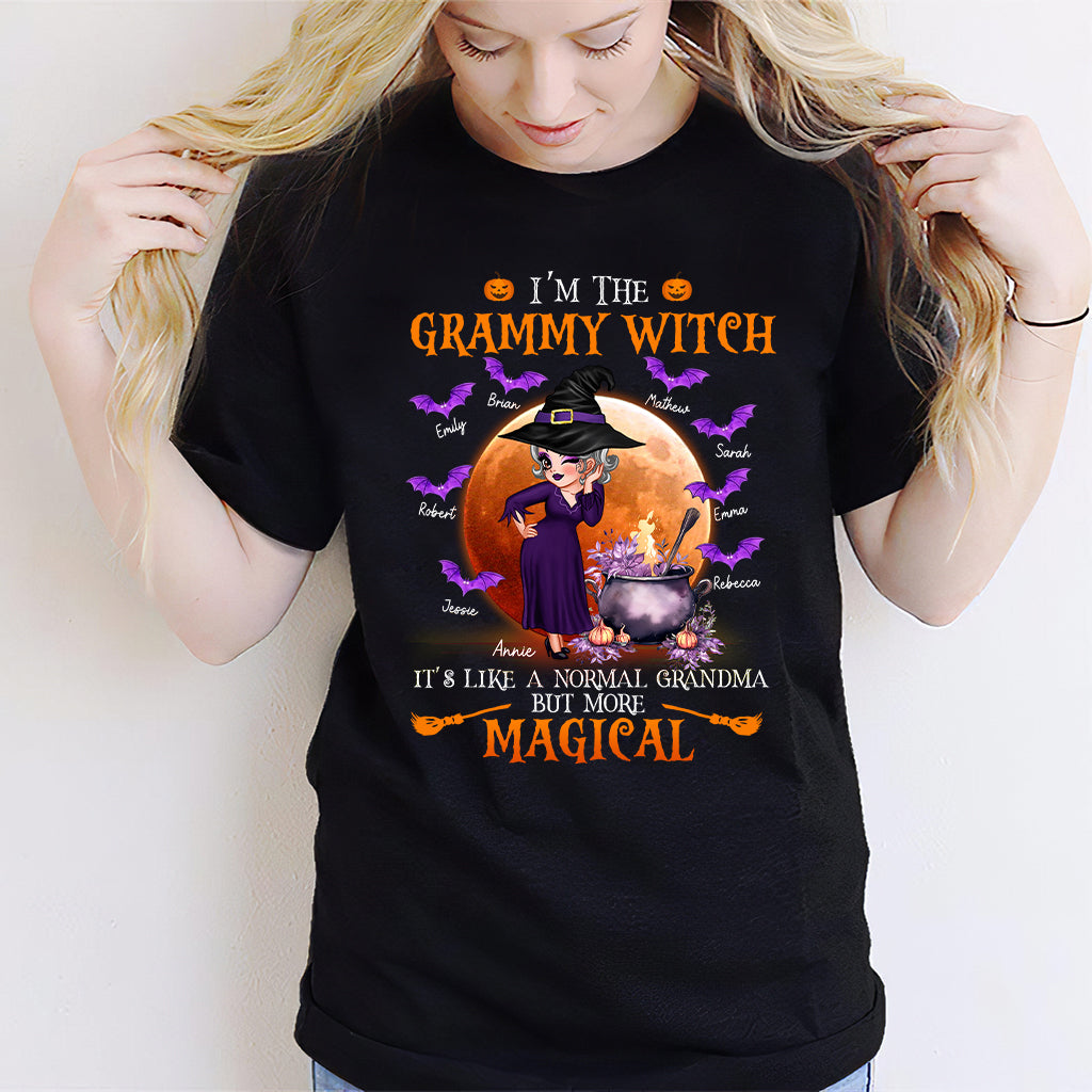 Grandma Witch Like A Normal Grandma But More Magical - Personalized Grandma T-shirt And Hoodie