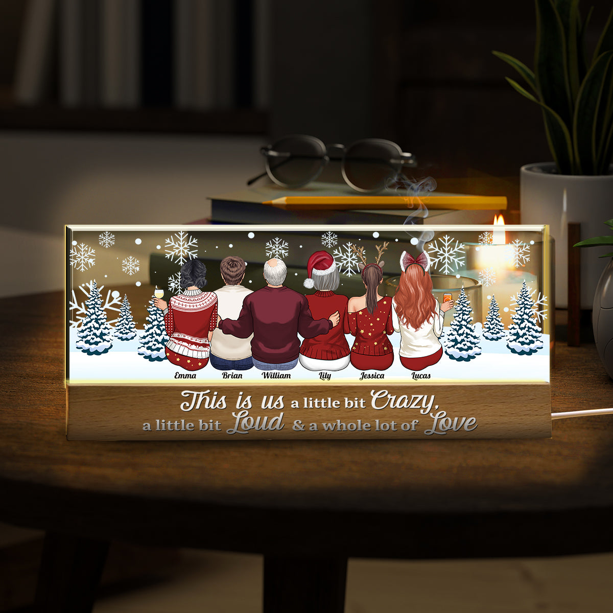 Das sind wir – Personalisierte LED-Nachtleuchte für die ganze Familie