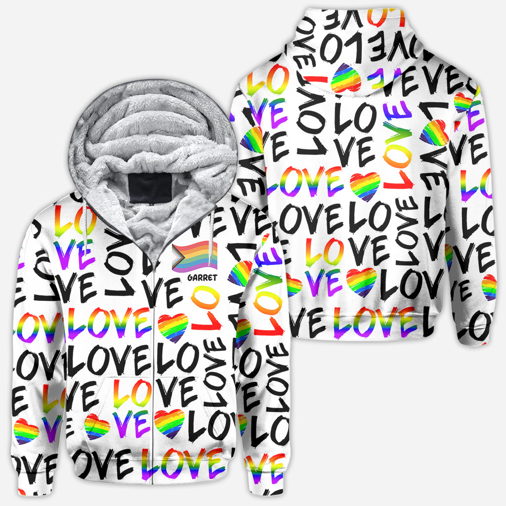 L'amour c'est l'amour - T-shirt personnalisé de soutien LGBT