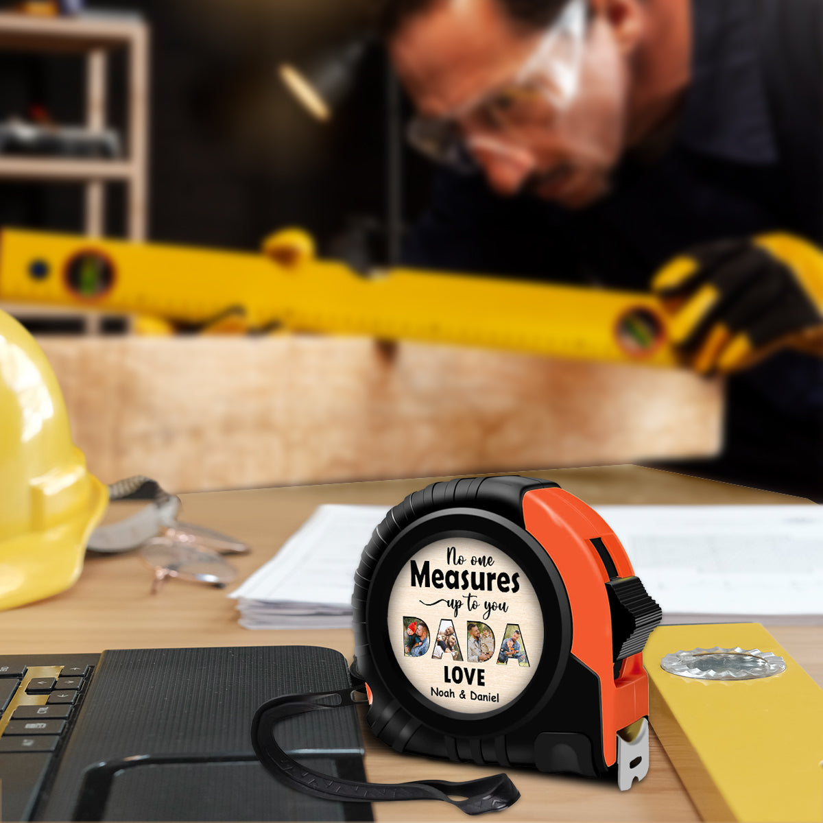 Mommy/ Daddy/ Mom/ Dad.... - Personalized Father Measure Tape