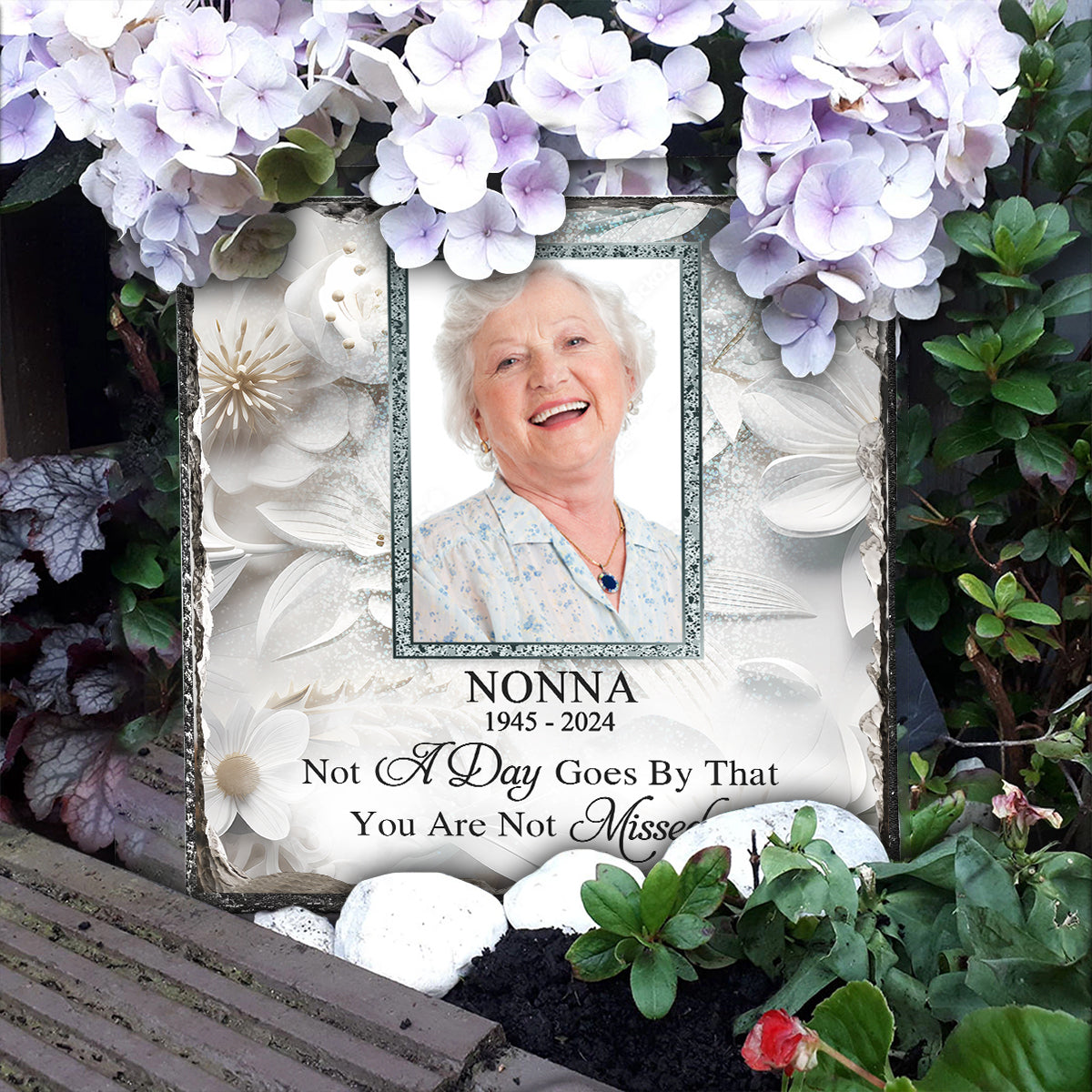 I'm Always With You - Personalized Memorial Square Shaped Stone