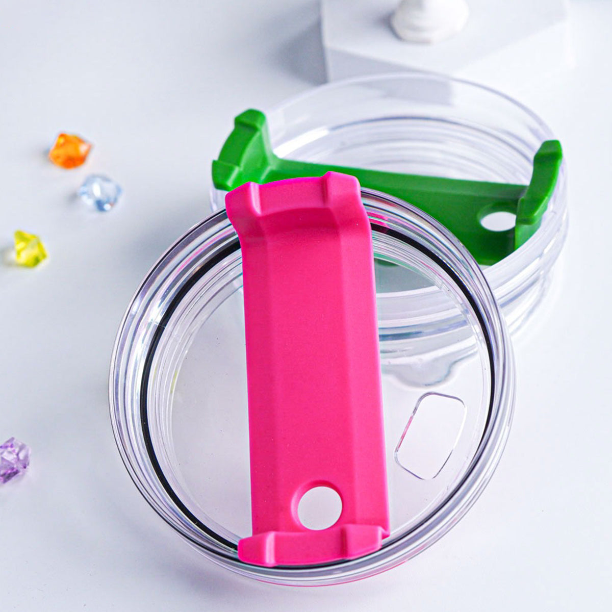 First Mom Now Grandma - Personalized Grandma Tumbler With Handle