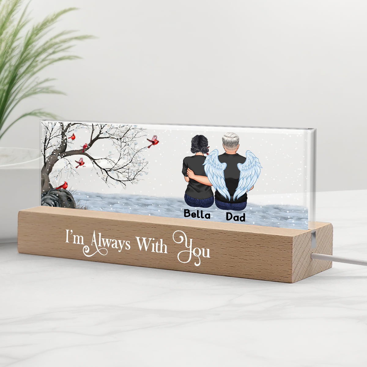 I'm Always With You - Personalized Memorial Custom LED Night Light
