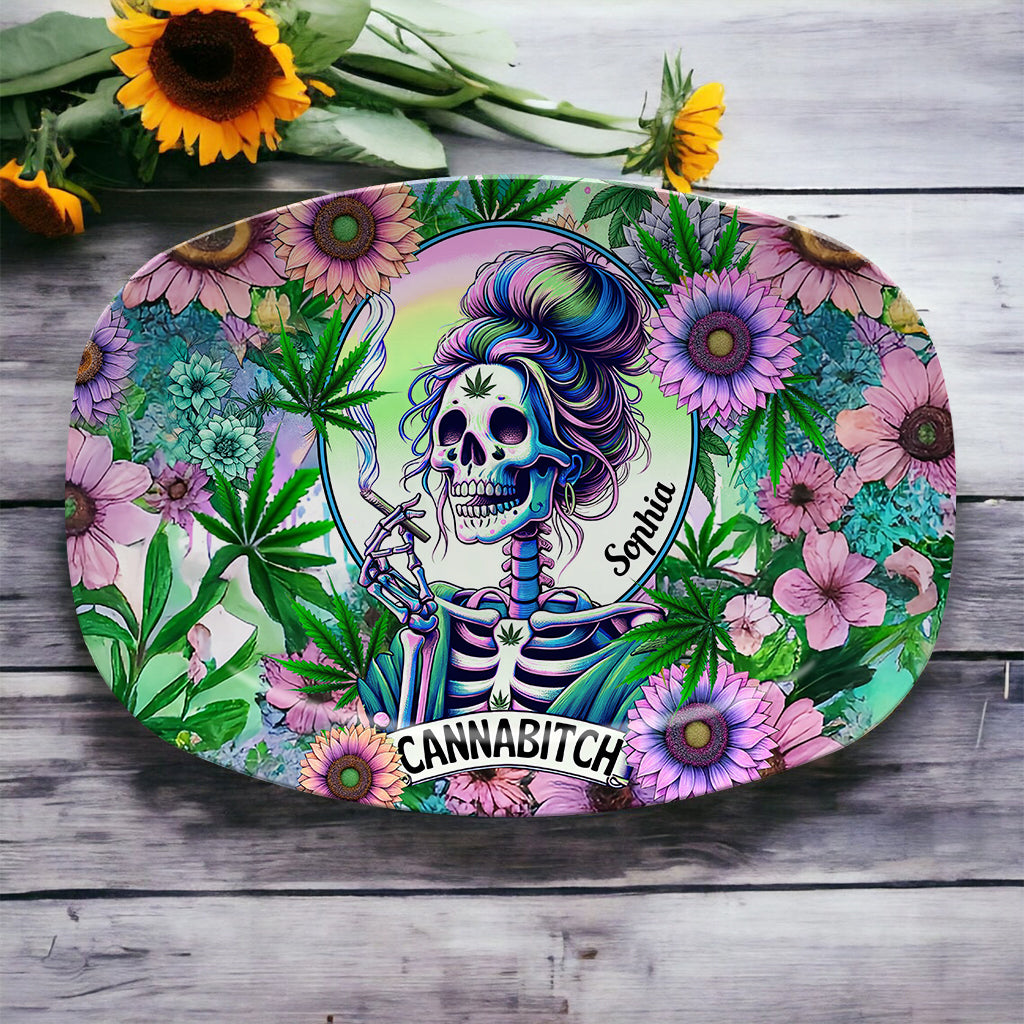 Cannabitch - Assiette à cannabis personnalisée