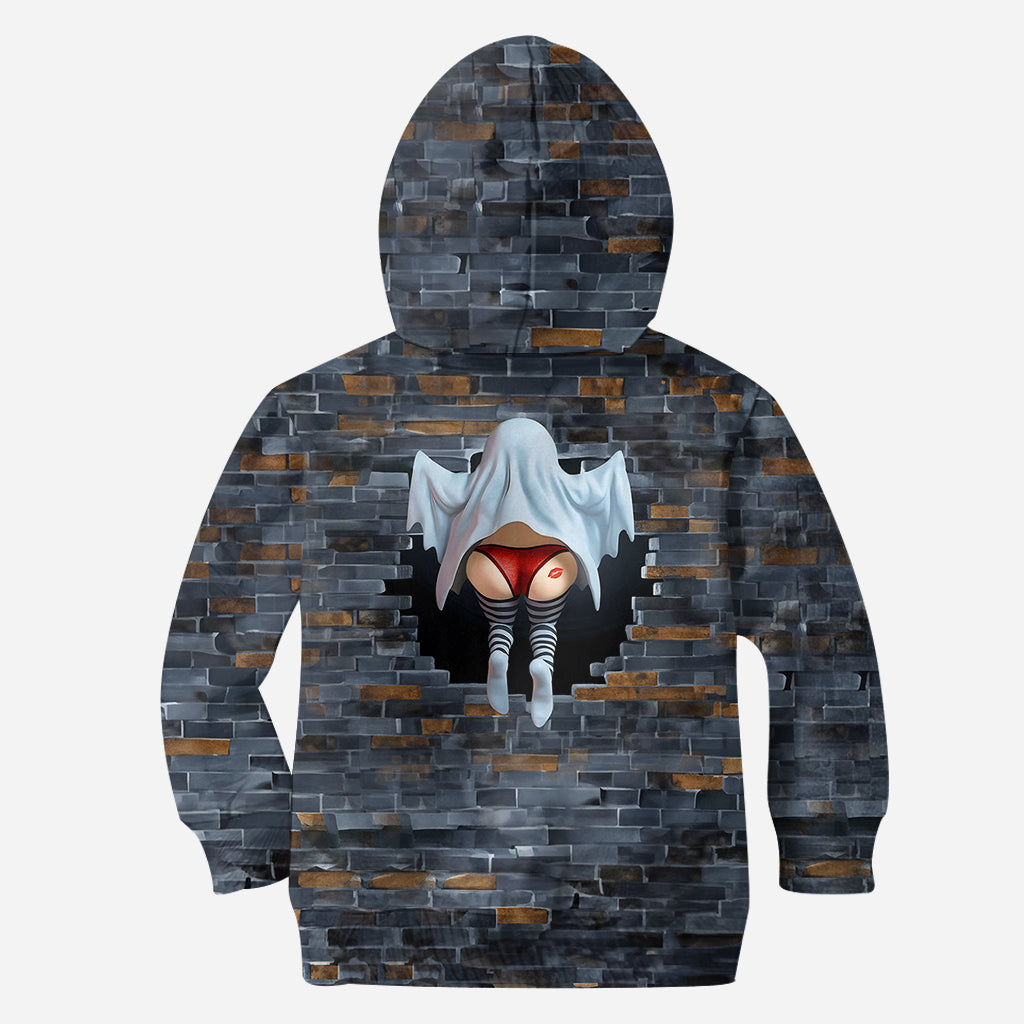 Funny Ghost Couple - Personalized Couple All Over Shirt