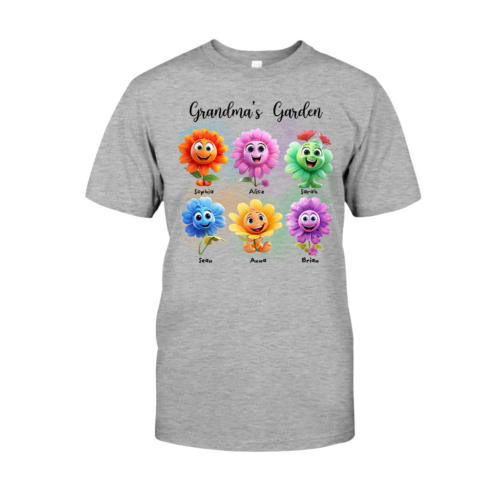 Grandma's Garden - Personalized Grandma T-shirt And Hoodie