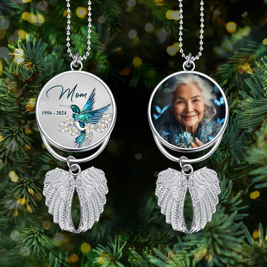 Forever In My Heart - Personalized Memorial Wings Ornament