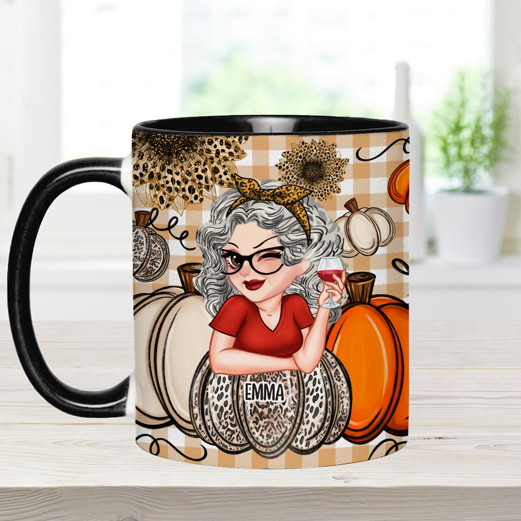 Grandma's Little Pumpkins Any Title - Personalized Grandma Accent Mug