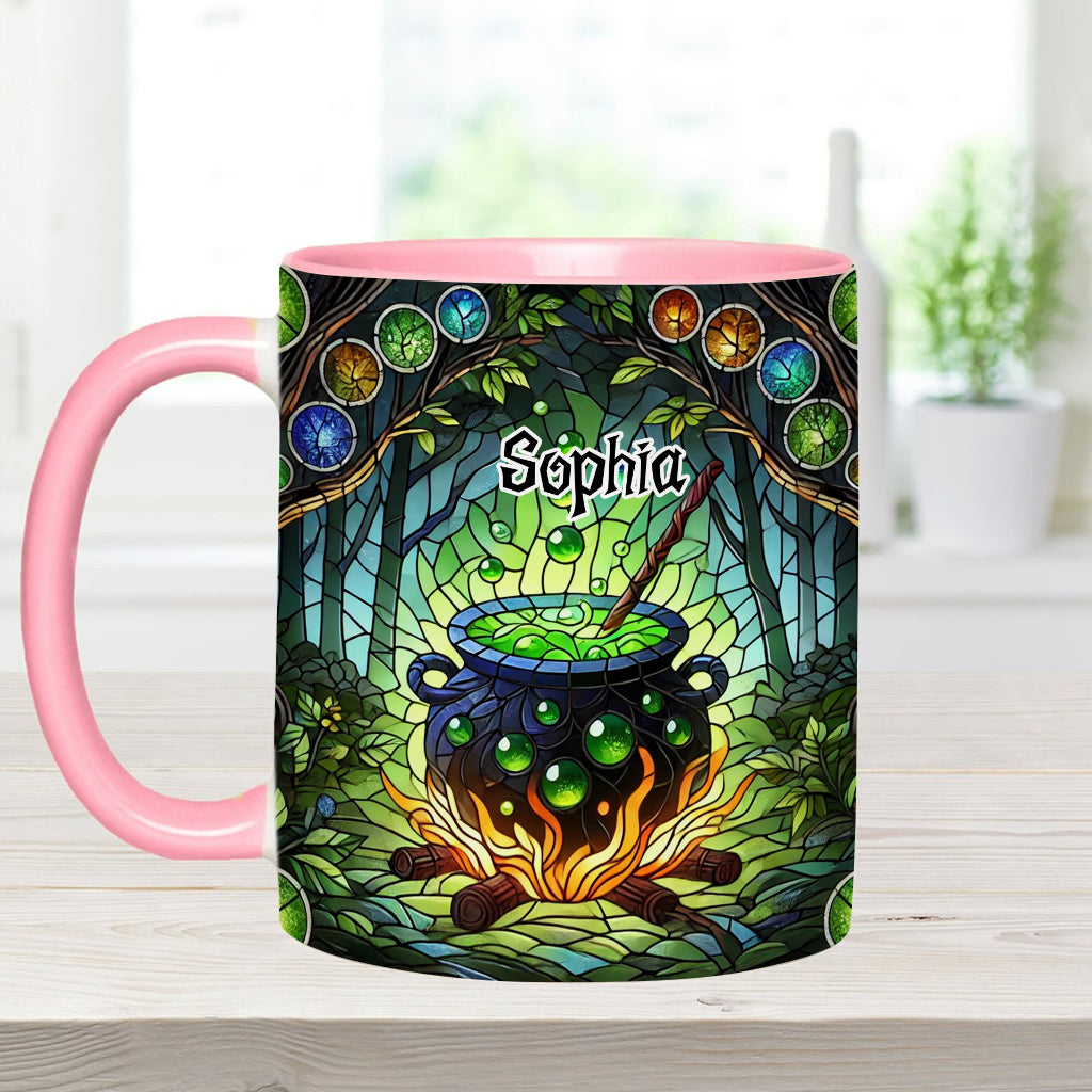 Witch's Cauldron - Personalized Witch Accent Mug