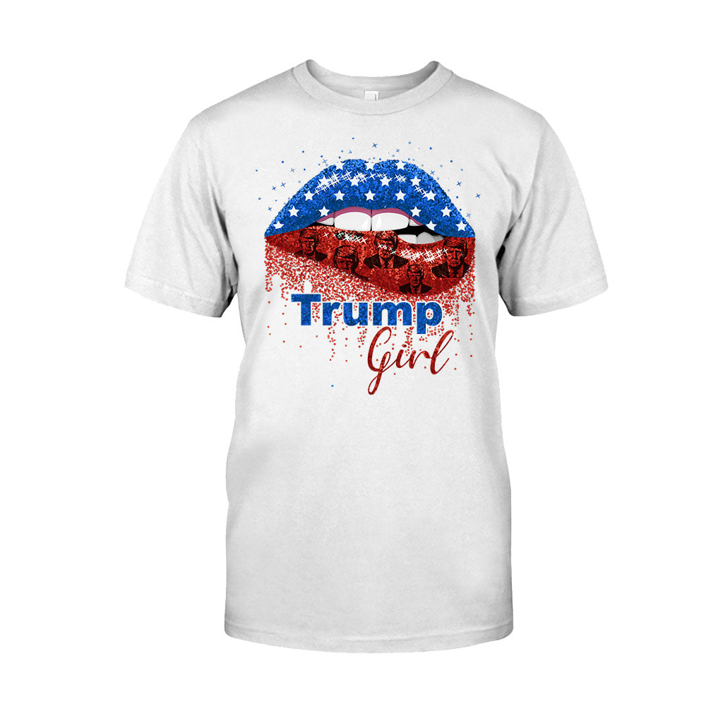 American Lips Trump Girl 2024 – T-Shirt und Hoodie