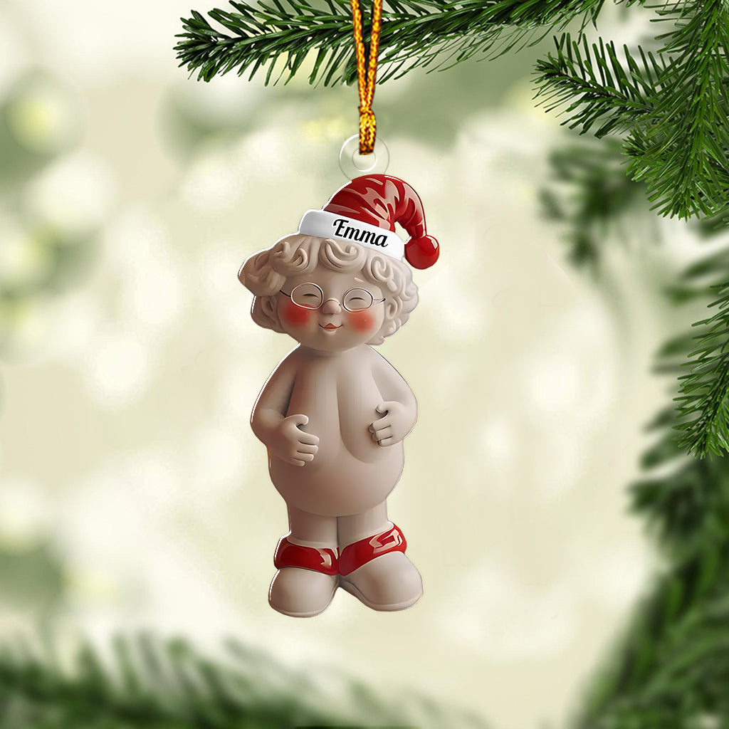 Naughty Couple - Personalized Couple Custom Shaped Ornament