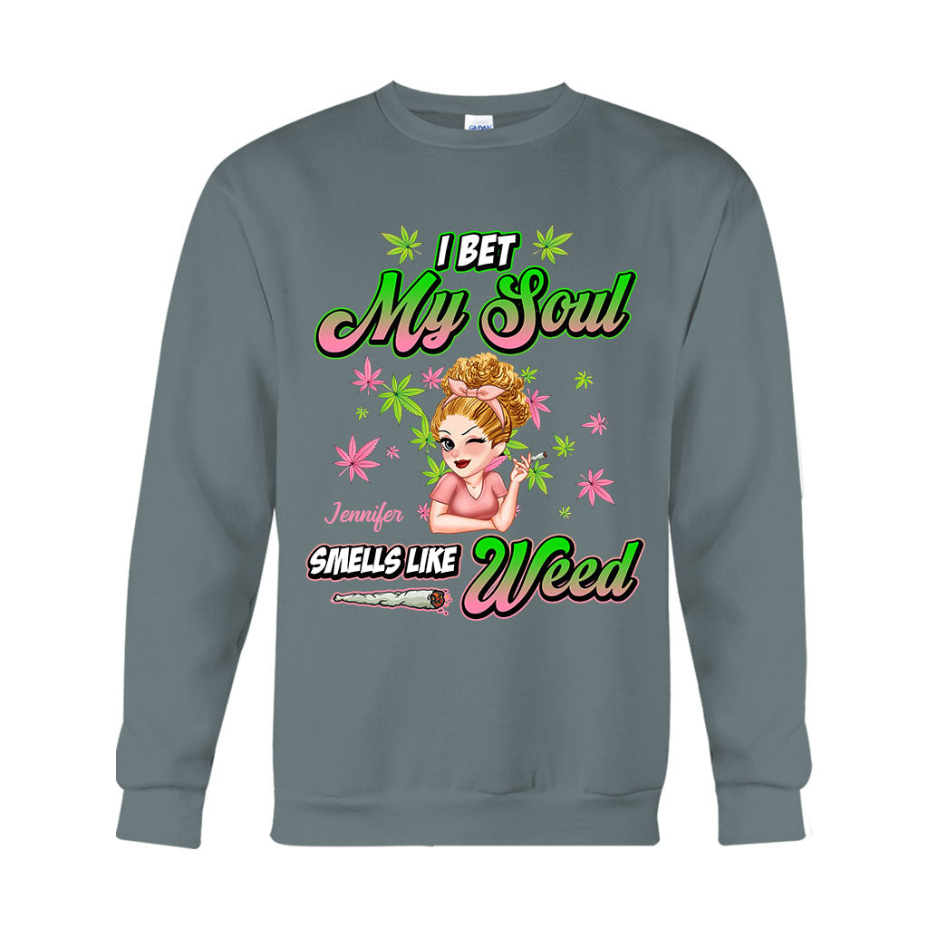 Ich wette, meine Seele riecht nach Gras – Personalisiertes Gras-T-Shirt und Hoodie