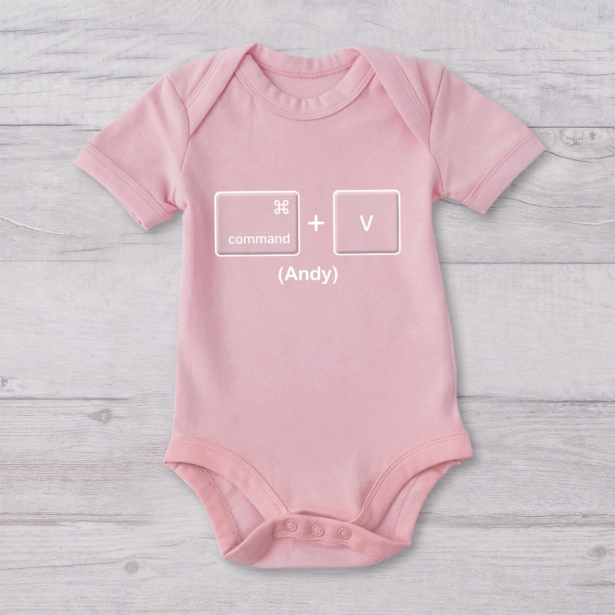 Copy Paste Like Father Like Son Daughter Funny - Personalized Father T-shirt And Baby Onesie