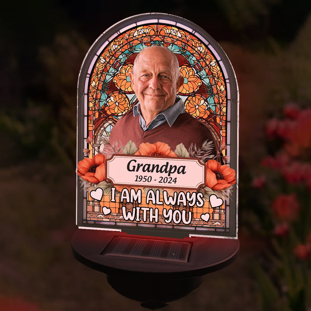 I'm Always With You - Personalized Memorial Garden Solar Light