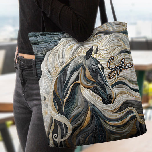 Love Horses - Personalized Horse Tote Bag