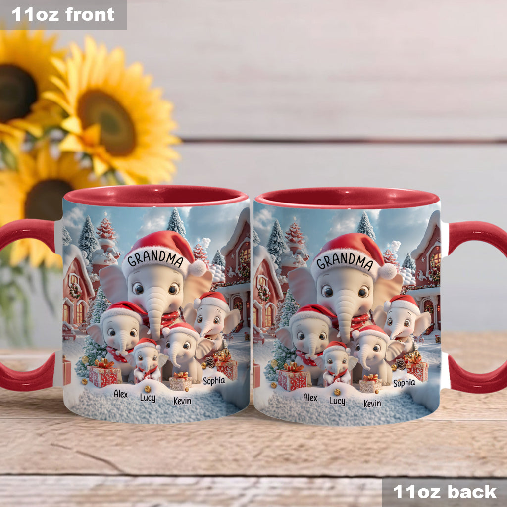 Beliebiger Titel: Niedlicher Elefant – Personalisierte Tasse mit Oma-Akzent