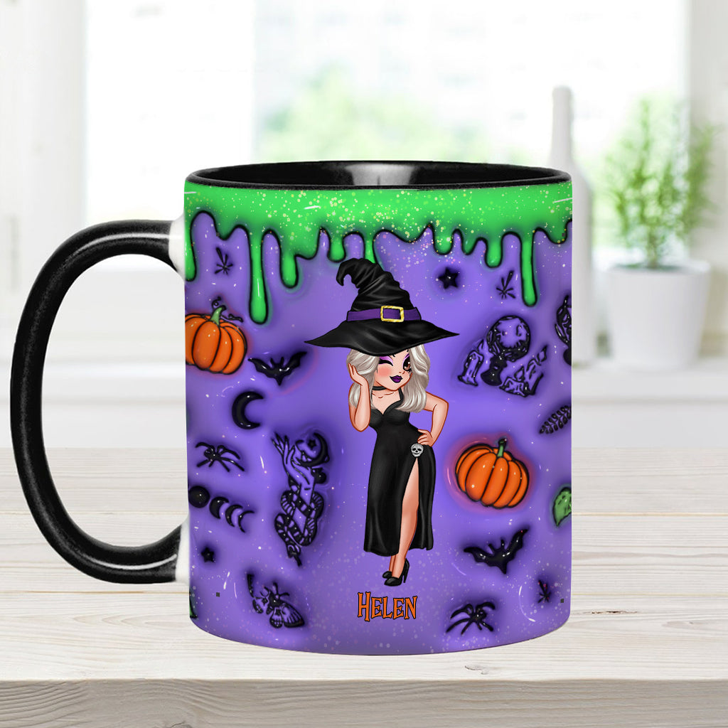 Witch By Nature Bitch By Choice - Personalized Witch Accent Mug