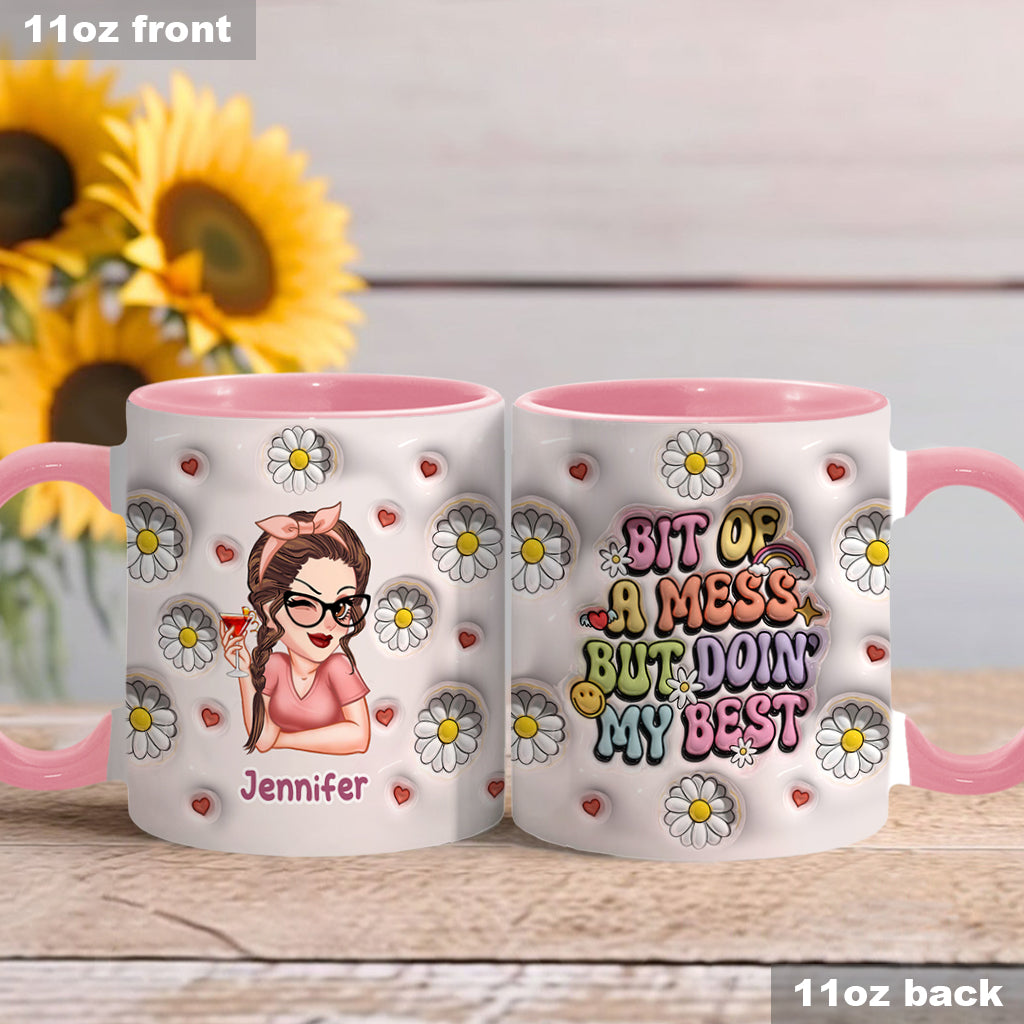 Ich gebe mein Bestes – personalisierte Tasse