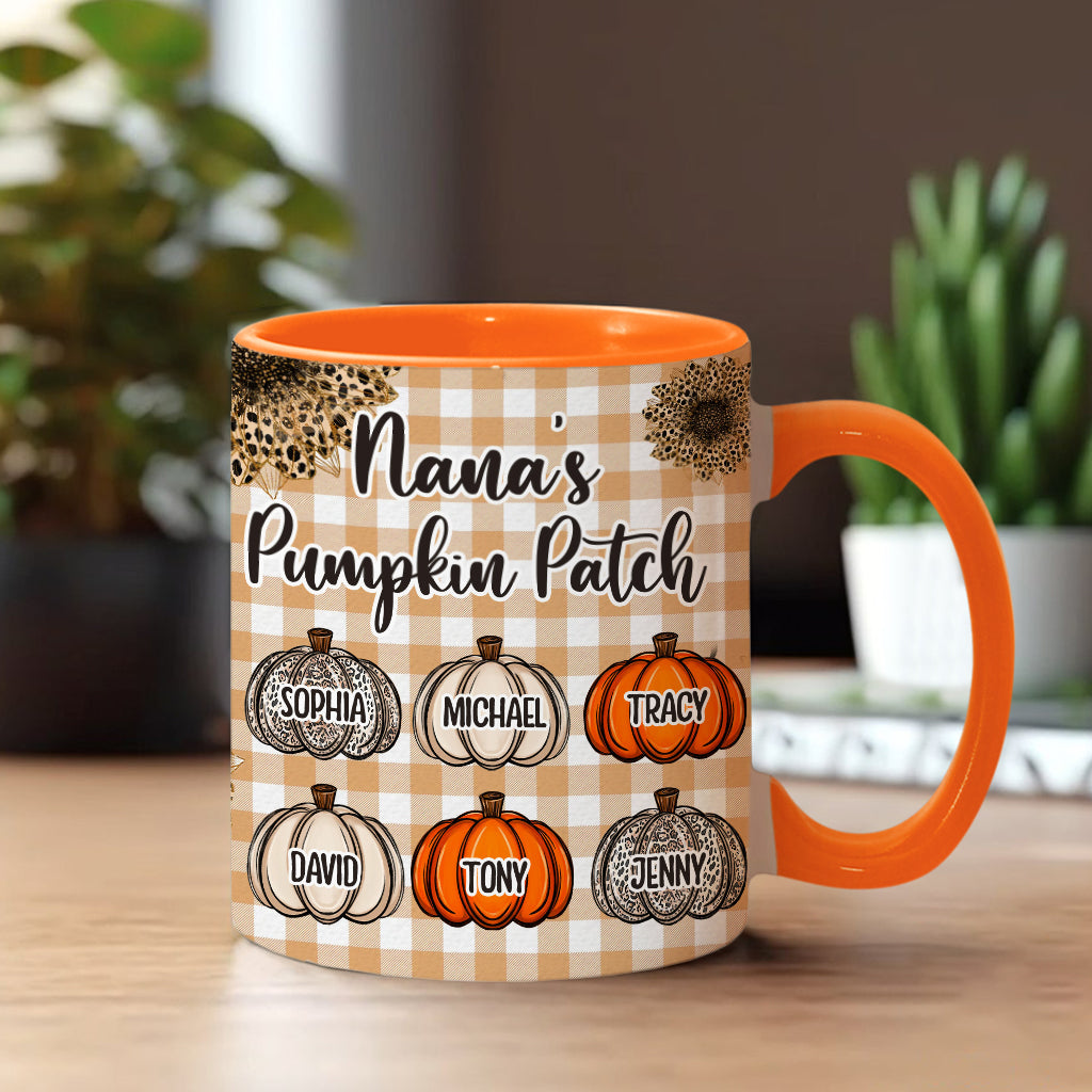 Grandma's Little Pumpkins Any Title - Personalized Grandma Accent Mug