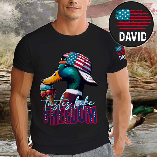 Goût de liberté - T-shirt de chasse personnalisé
