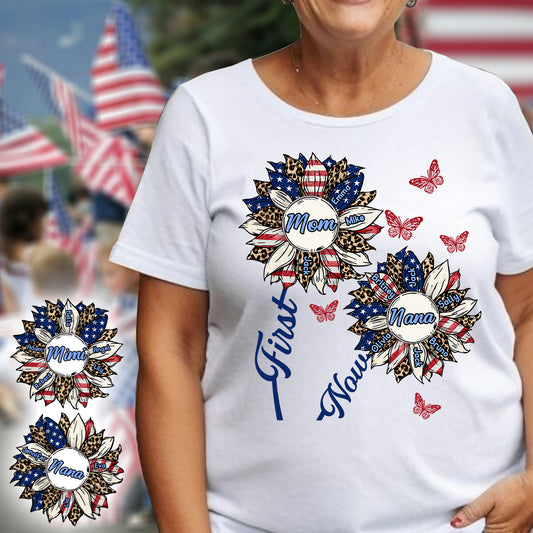 D'abord maman, maintenant grand-père - T-shirt et sweat à capuche personnalisés pour grand-mère