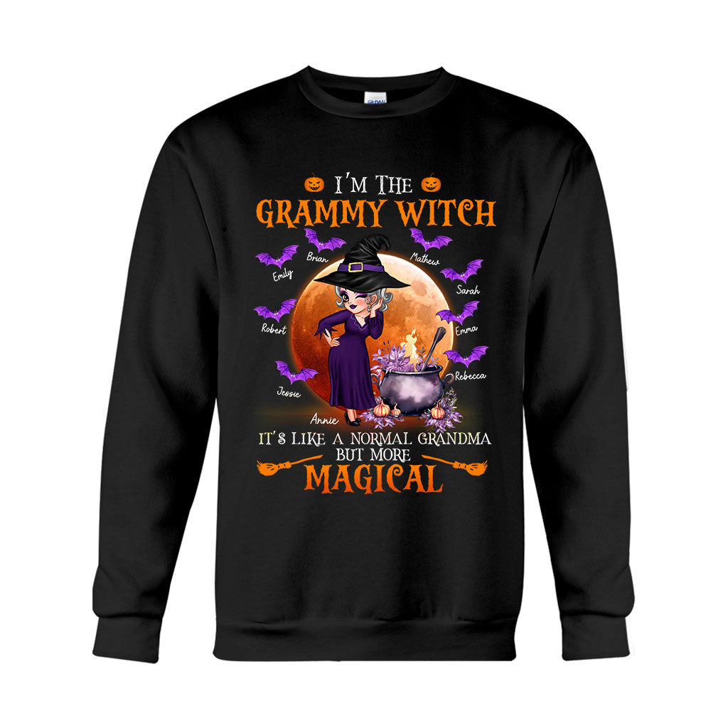 Grandma Witch Like A Normal Grandma But More Magical - Personalized Grandma T-shirt And Hoodie