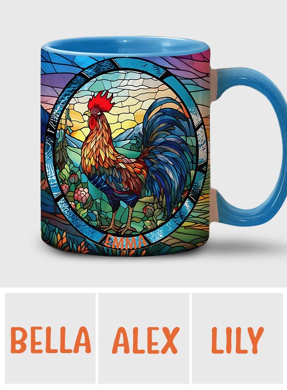 Mug personnalisé « Love Chicken » avec motif poulet