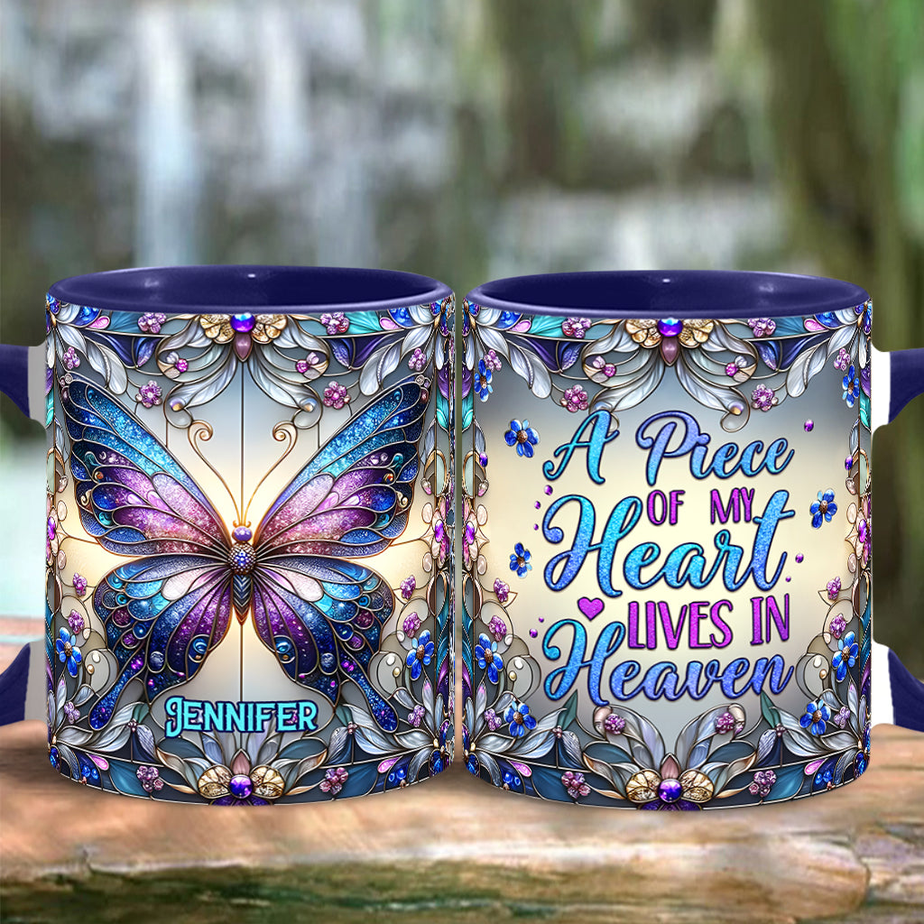 A Big Piece Of My Heart - Personalized Memorial Accent Mug