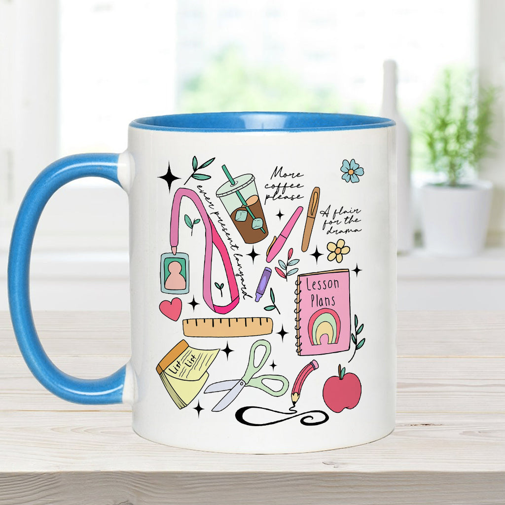 Kann gerade nicht reden, bin mit Lehreraufgaben beschäftigt - Personalisierte Tasse mit Lehrerakzent
