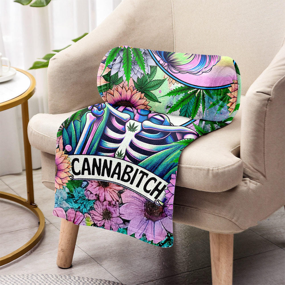 Couverture personnalisée Cannabitch