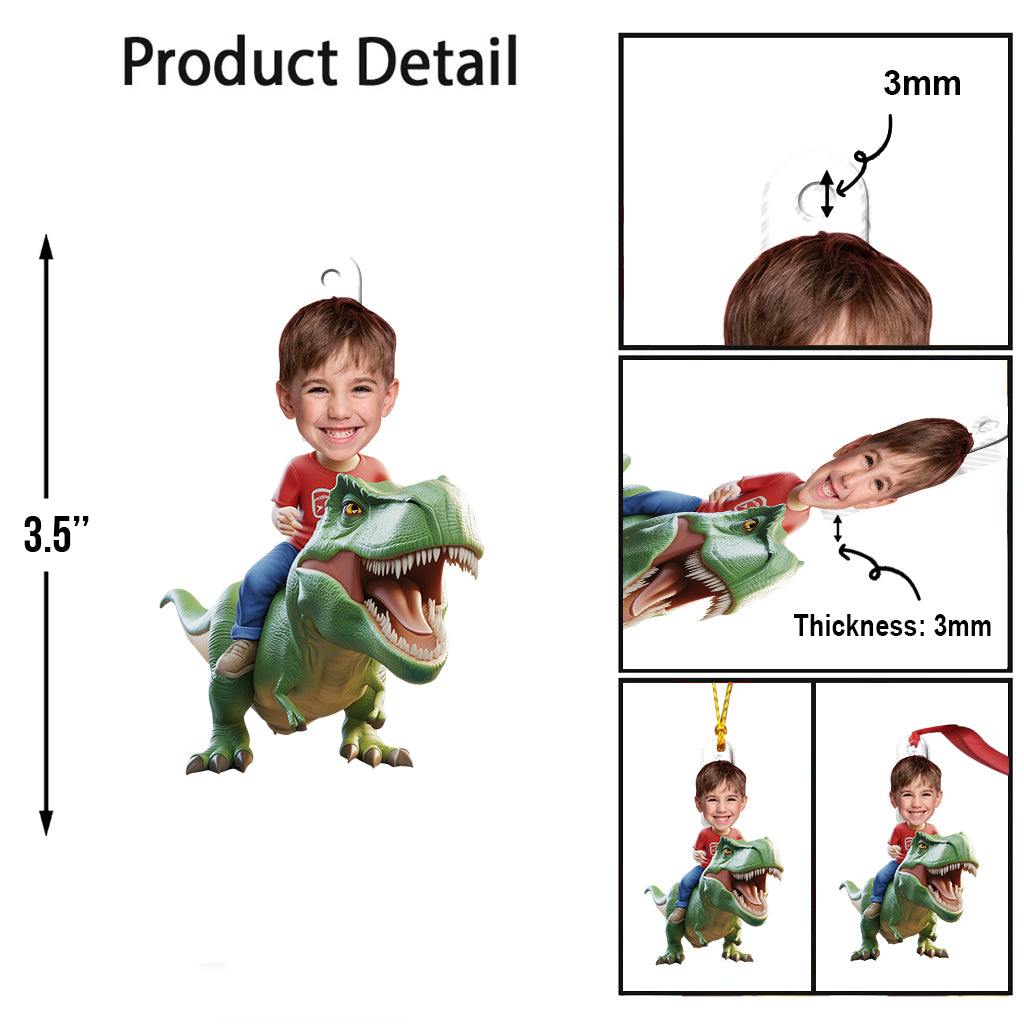 Dinosaures - Ornement personnalisé pour enfant en forme de dinosaure