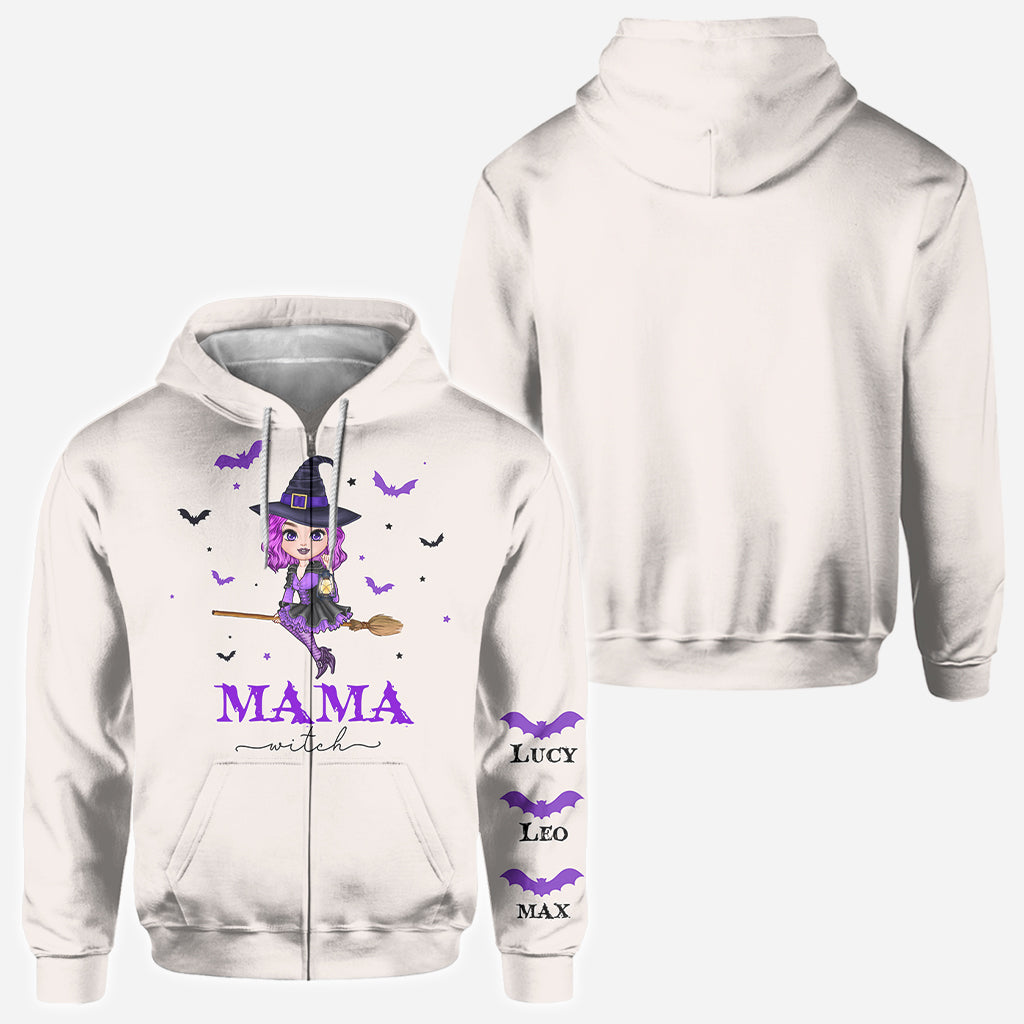 Mama Witch - Personalized Mother All Over Shirt