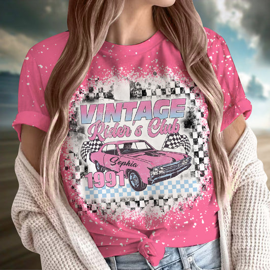 T-shirt de course personnalisé Vintage Rider's Club
