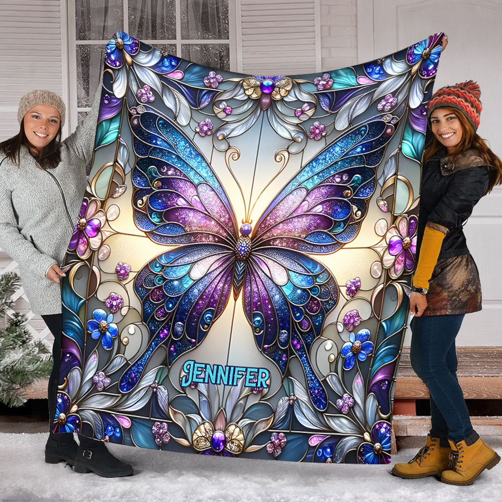 Wunderschöner Schmetterling – personalisierte Schmetterlingsdecke