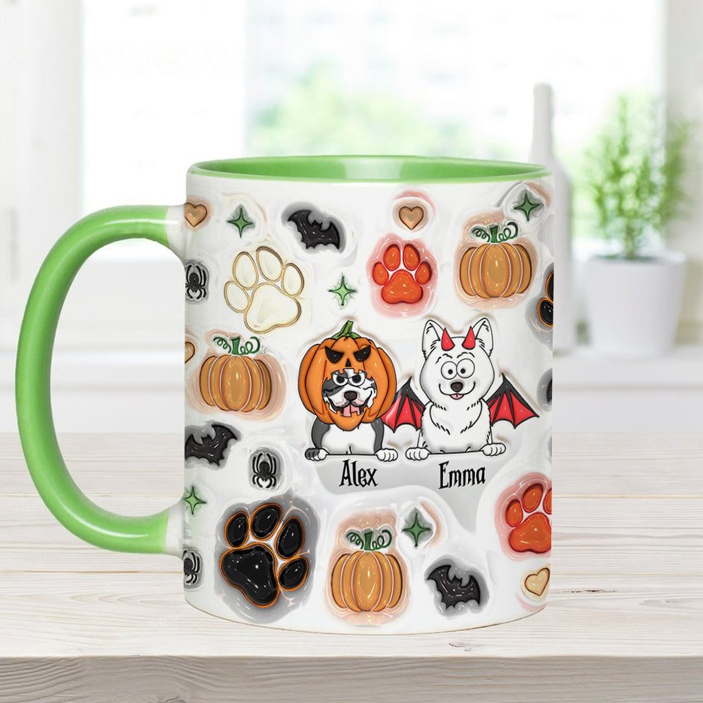 Gruselige Hundemama – Personalisierte Tasse mit Hundemotiv