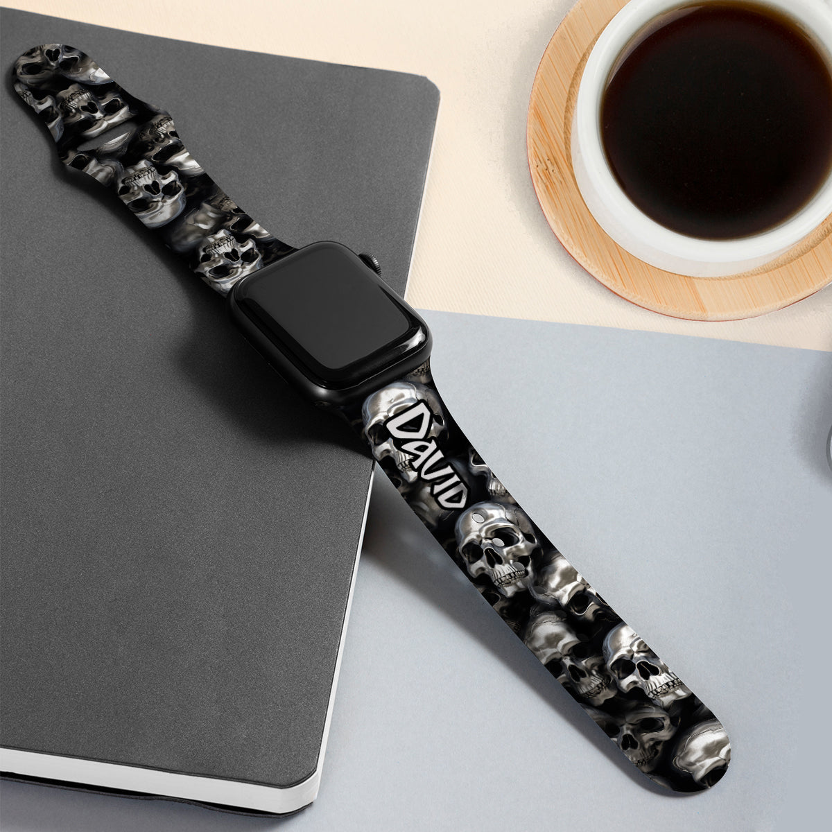 3D Metallic Skulls - Personalized Skull Apple Watch Band