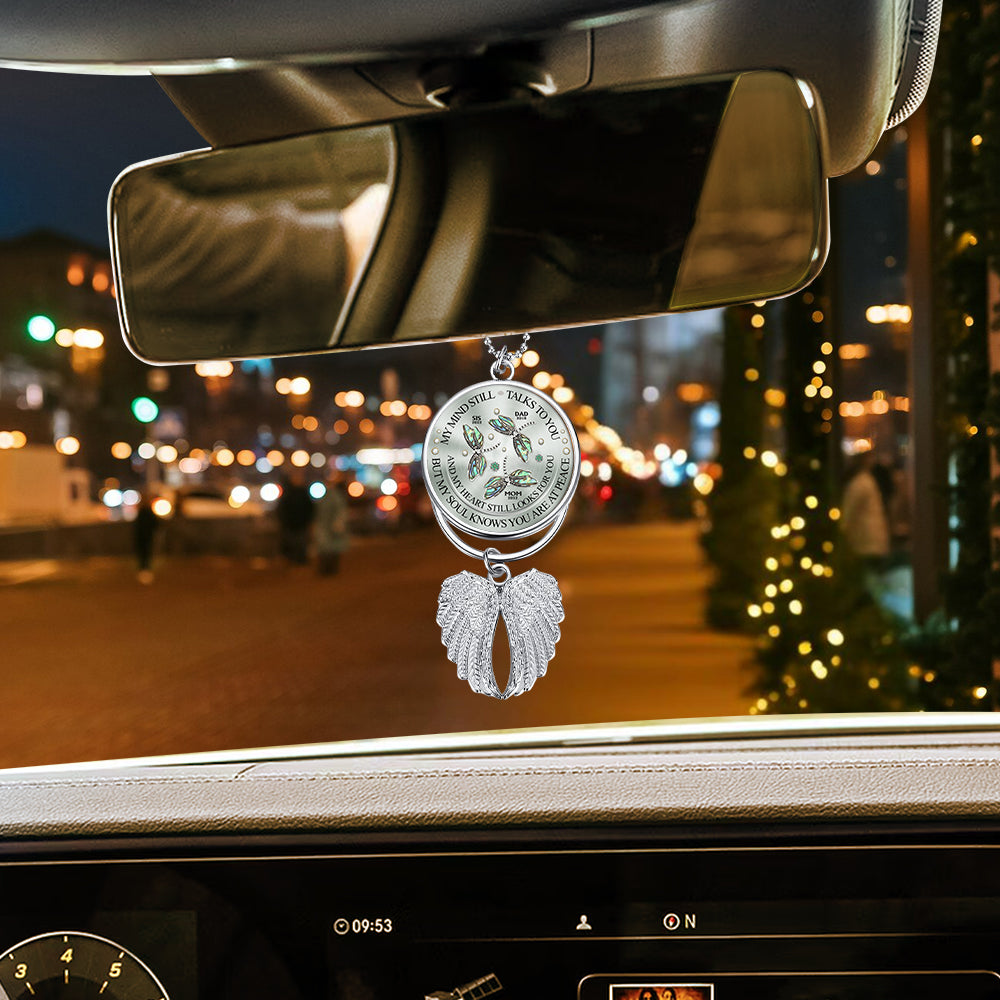 My Mind Still Talks To You - Personalized Memorial Wings Ornament