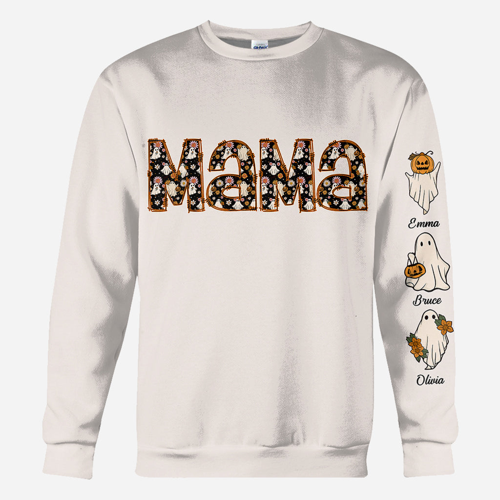 Spooky Mama Grandma - Personalized Mother All Over Shirt