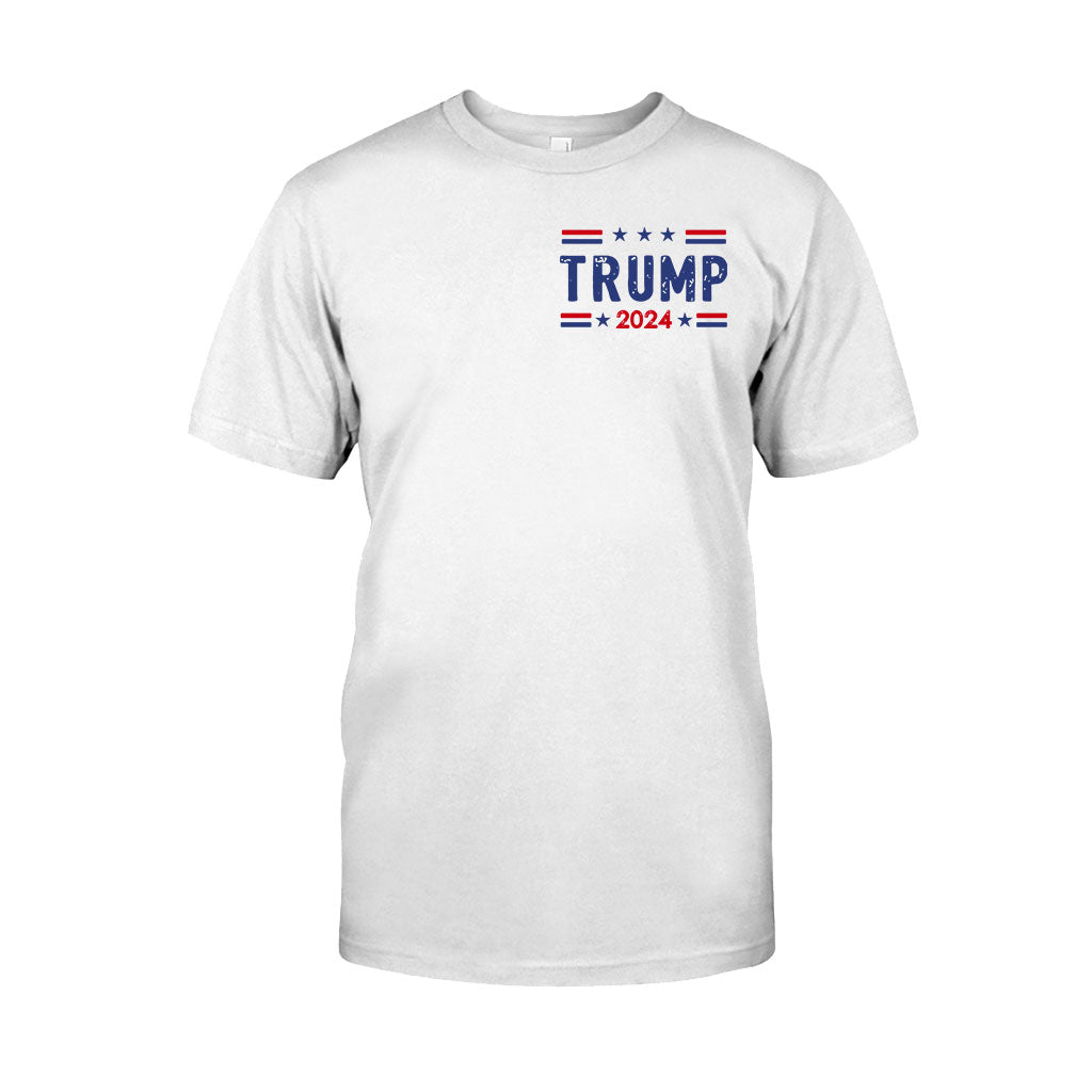 Kugelsicheres T-Shirt, „Niemals aufgeben“-Shirt, „Kämpfe für Amerika“-T-Shirt, Retro-Rallye-Shirt, „Kämpfen, kämpfen, kämpfen“-Shirt