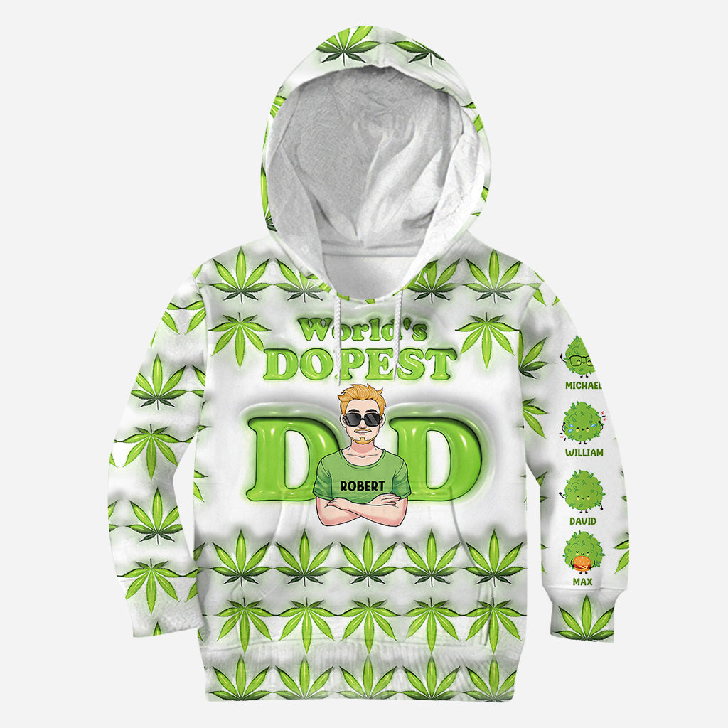 Dopest Dad Ever - Personalized Father All Over Shirt