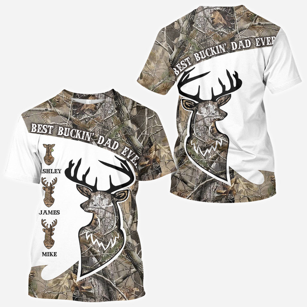Best Bukin' Dad Ever - Personalized Hunting All Over Shirt