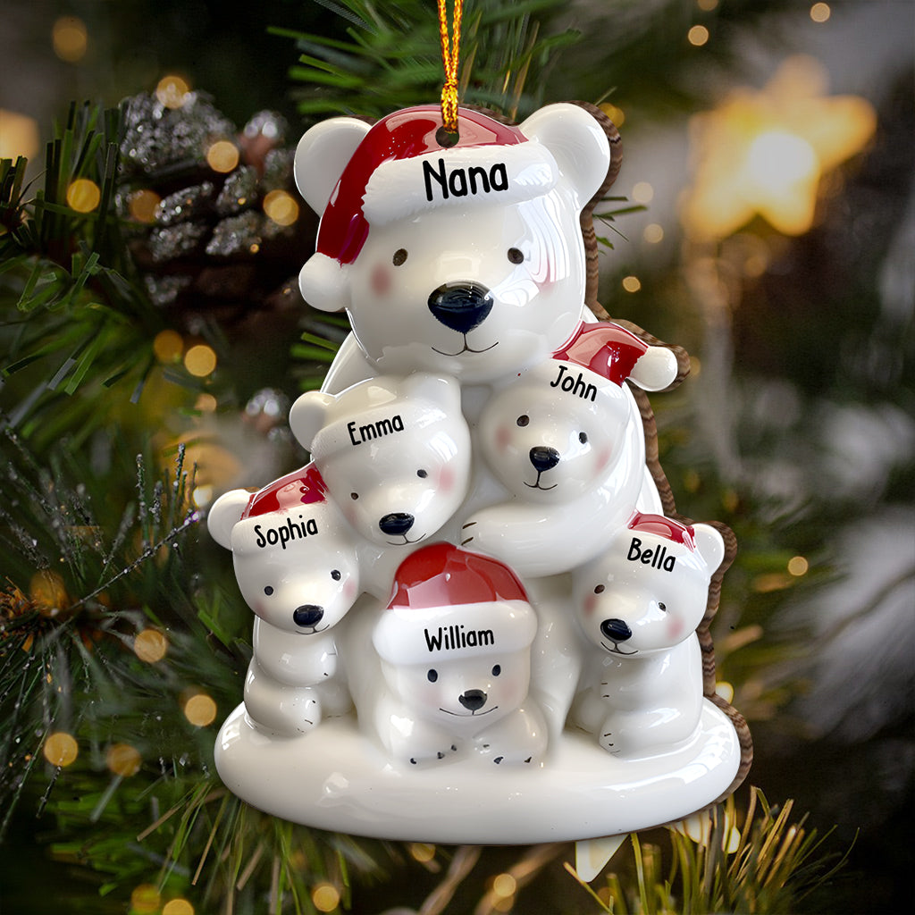 Nana Bear - Personalized Grandma Ornament