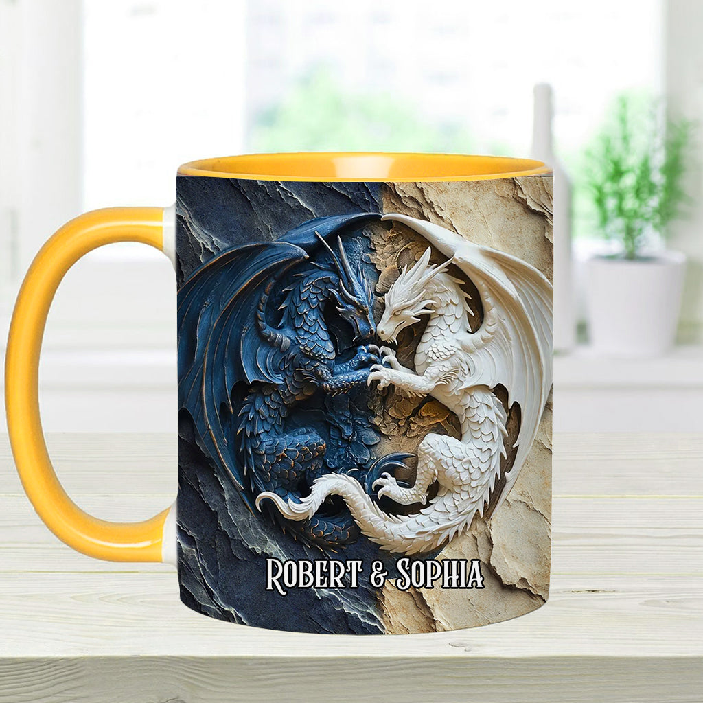 Personalisierte Tasse mit Drachenmotiv