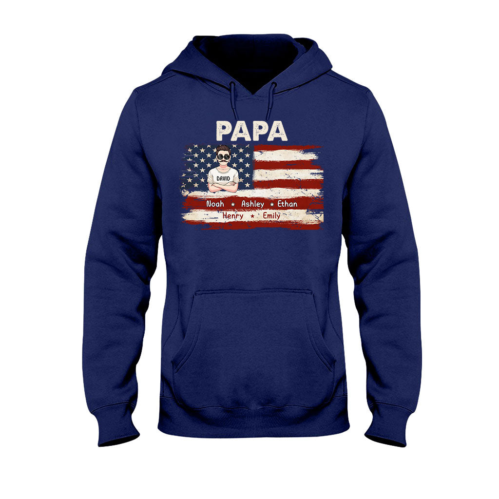 Dad's Life 4th Of July - Personalized Father T-shirt And Hoodie
