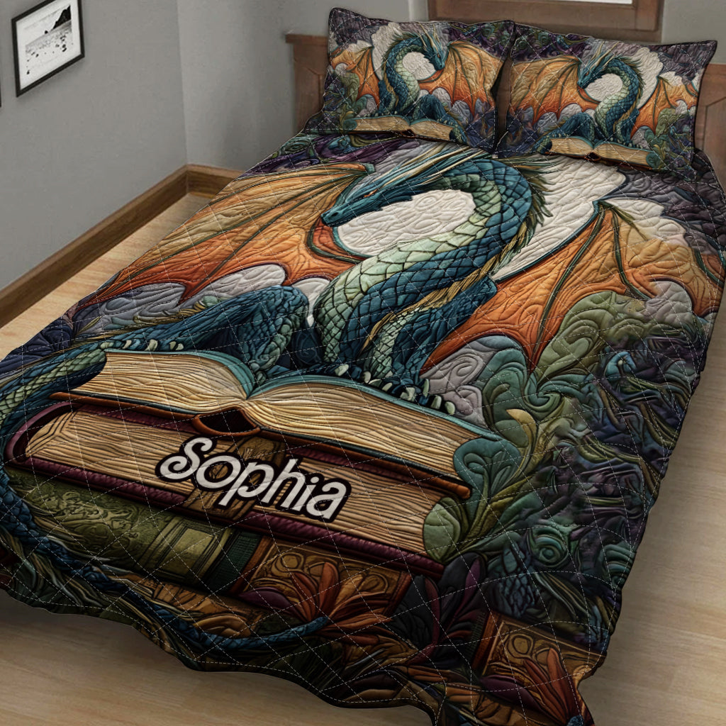 Twilight Guardian – Personalisiertes Drachen-Bettwäscheset