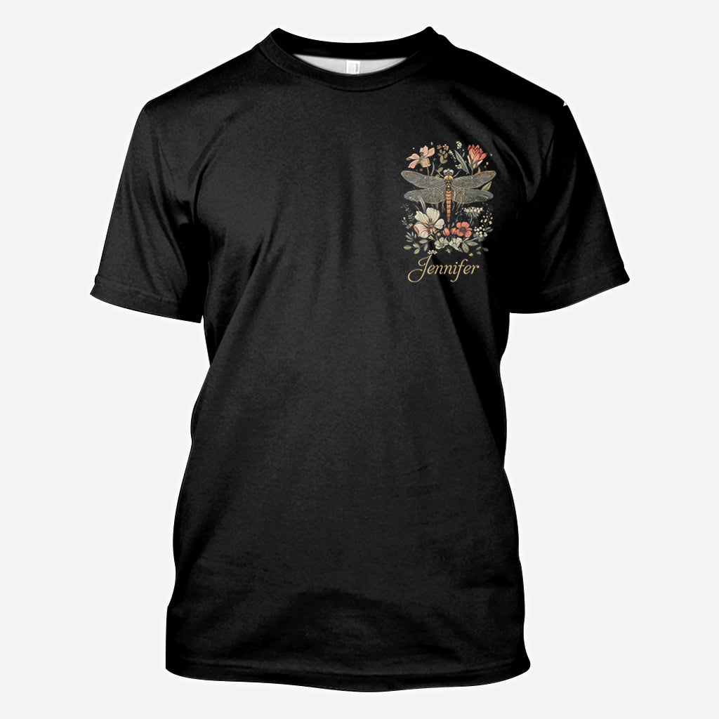 Libelle & Blumen - Personalisiertes Libellen-Shirt