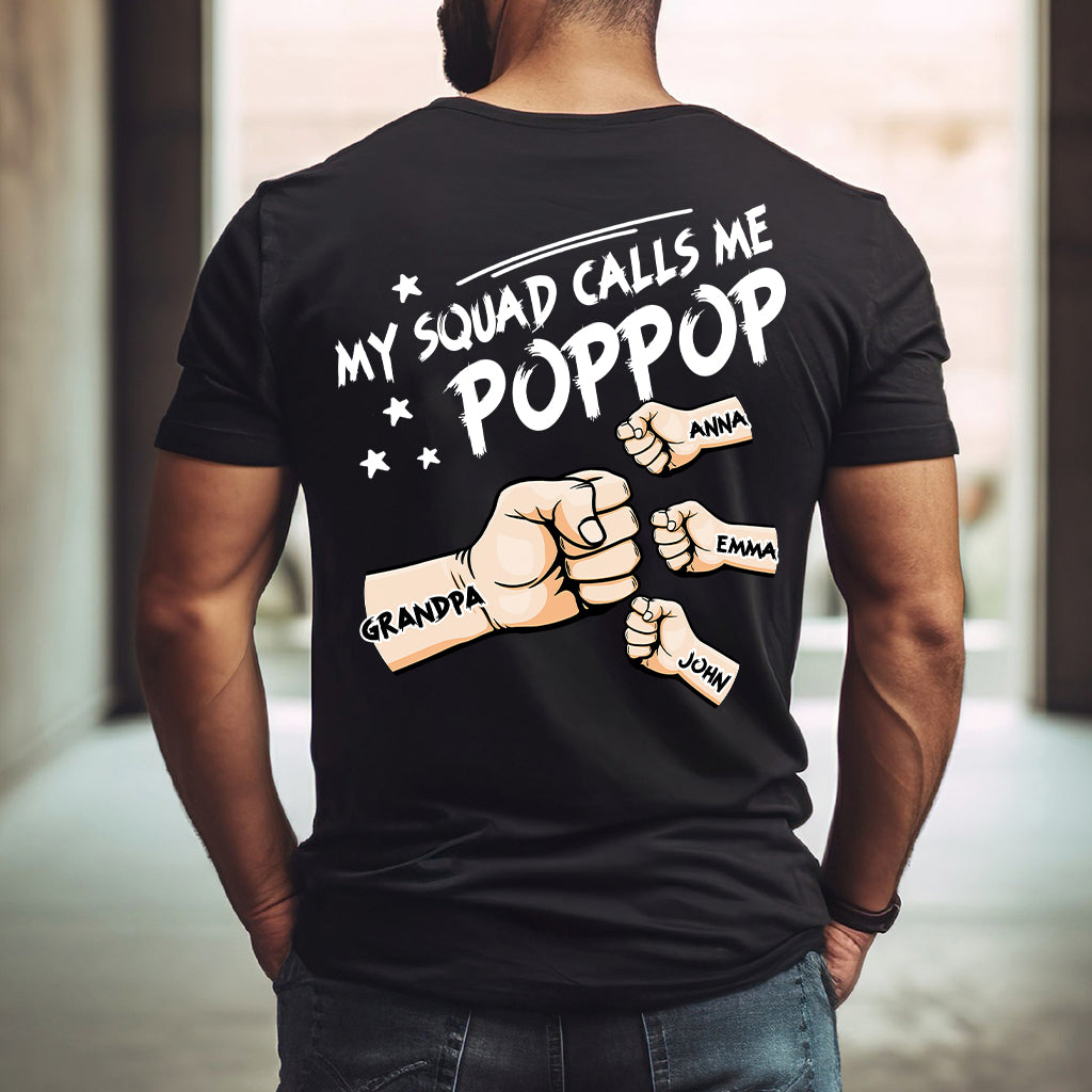 My Squad Calls Me Poppop - Personalized Grandpa T-shirt and Hoodie