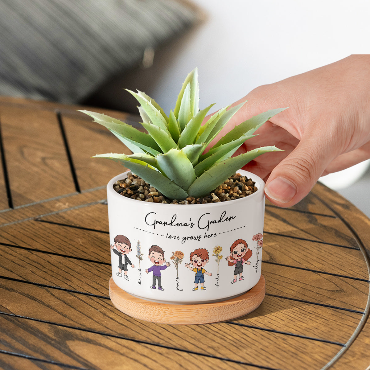 Grandma's Garden - Personalized Grandma Ceramic Plant Pot