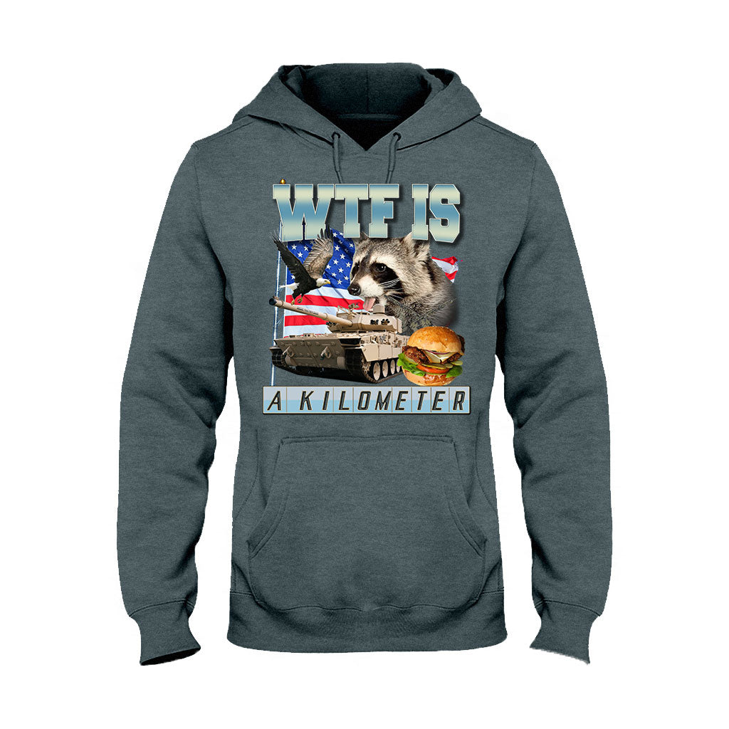 Qu'est-ce qu'un kilomètre ? - T-shirt et sweat à capuche Raton laveur